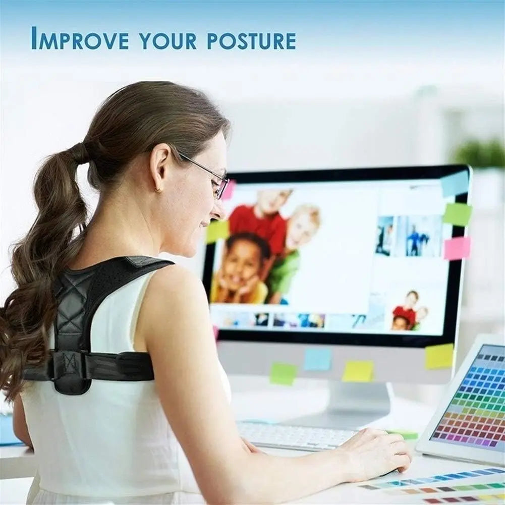 Ceinture de soutien de la clavicule et de la colonne vertébrale, soutien réglable de la posture initiée, remodelez votre corps, orthèse du cou, haut du dos, sport à domicile et au bureau