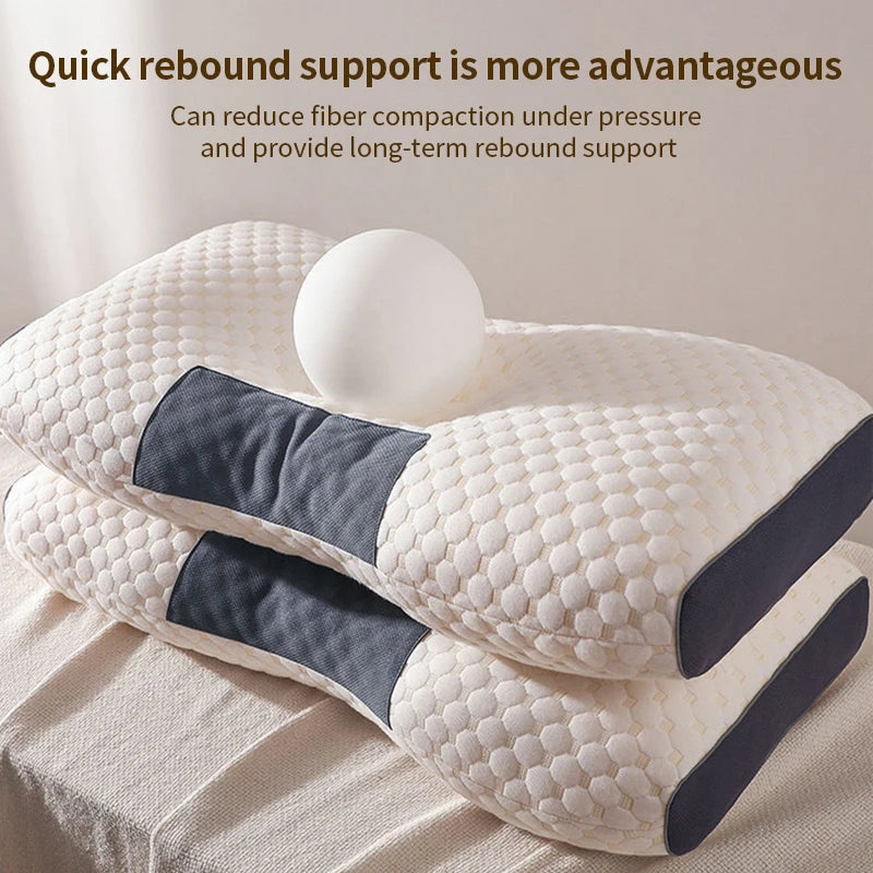 Oreiller cervical pour aider à dormir et protéger le cou, orthopédique domestique en Fiber de soja, oreiller de Massage SPA pour dormir, nouveau