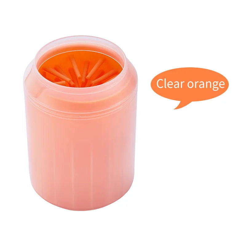 Nettoyeur de pattes de chien, peignes en Silicone souple, Portable, pour l'extérieur, lave-pieds pour animaux de compagnie, brosse de nettoyage des pattes, lavage rapide, seau de nettoyage des pieds