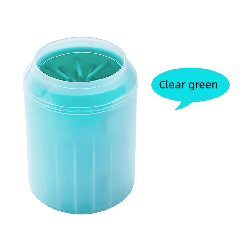 Nettoyeur de pattes de chien, peignes en Silicone souple, Portable, pour l'extérieur, lave-pieds pour animaux de compagnie, brosse de nettoyage des pattes, lavage rapide, seau de nettoyage des pieds