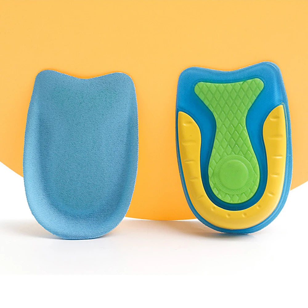 Semelles intérieures en gel de silicone pour le traitement des douleurs plantaires, de la fasciite et des épine calcanéenne, inserts de soutien du talon, coussinets rehausseurs pour chaussures
