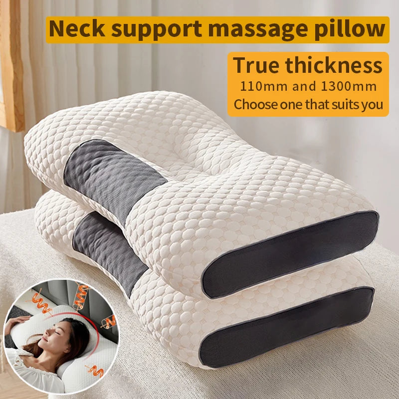 Oreiller cervical pour aider à dormir et protéger le cou, orthopédique domestique en Fiber de soja, oreiller de Massage SPA pour dormir, nouveau