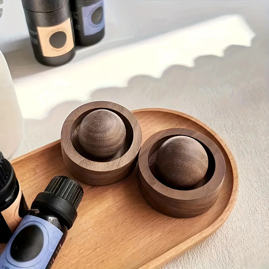 Diffuseur d'huiles essentielles pour voiture et maison – Mini diffuseur de parfum naturel mignon en bois adapté à la chambre à coucher, au salon et à la salle de bain
