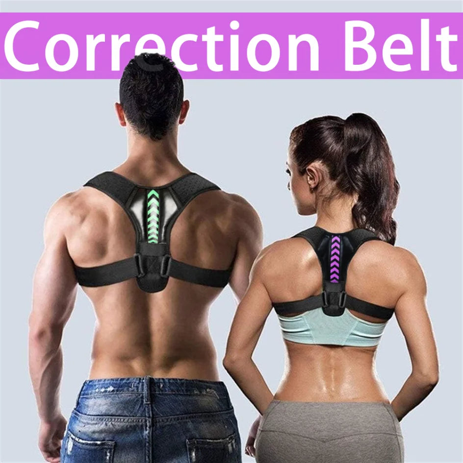 Ceinture de soutien de la clavicule et de la colonne vertébrale, soutien réglable de la posture initiée, remodelez votre corps, orthèse du cou, haut du dos, sport à domicile et au bureau