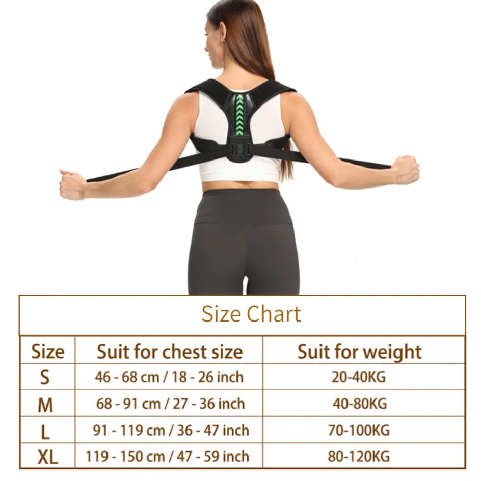 Ceinture de soutien de la clavicule et de la colonne vertébrale, soutien réglable de la posture initiée, remodelez votre corps, orthèse du cou, haut du dos, sport à domicile et au bureau